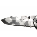 Couteau pliant Buck camouflage noir et métal