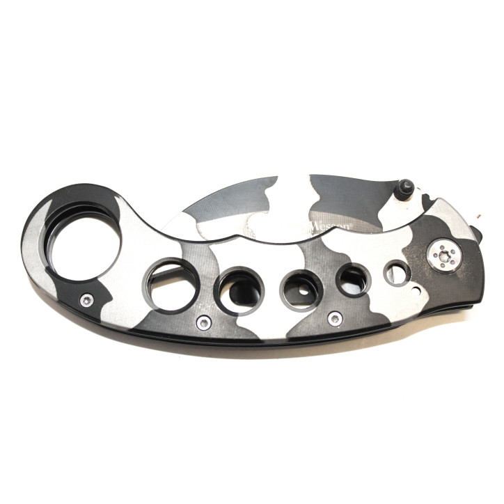 Couteau tactique pliant Smith&Wesson à lame incurvée camouflage