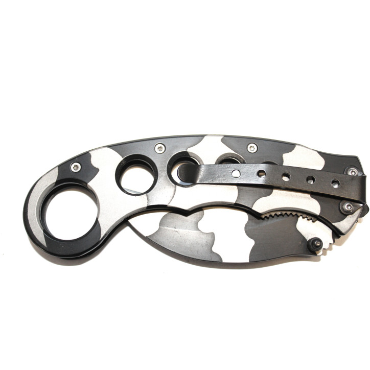 Couteau tactique pliant Smith&Wesson à lame incurvée camouflage