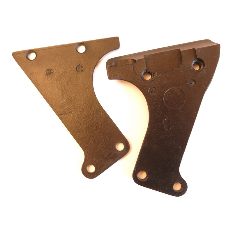 Paire de plaquettes MG 34 couleur noires 