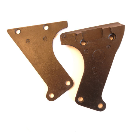 Paire de plaquettes MG 34 couleur noires