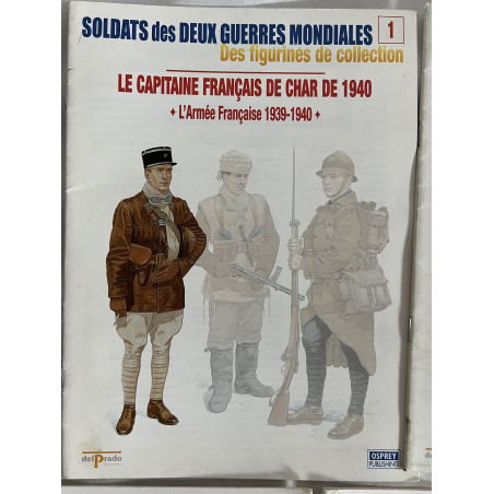 Lot de 10 revues Soldats des deux guerres Mondiales (No 1 à 10)