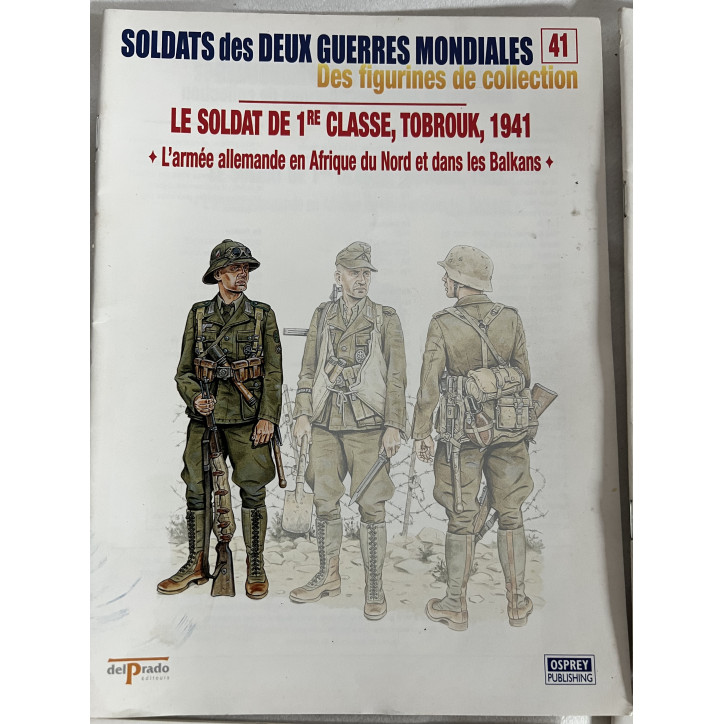 Lot de 9 revues Soldats des deux guerres Mondiales (No 41 à 50 manque le 42)