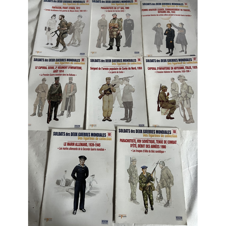 Lot de 10 revues Soldats des deux guerres Mondiales (No 71 à 80)