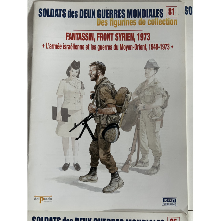 Lot de 8 revues Soldats des deux guerres Mondiales (No 81 à 90 manque 82 et 89)