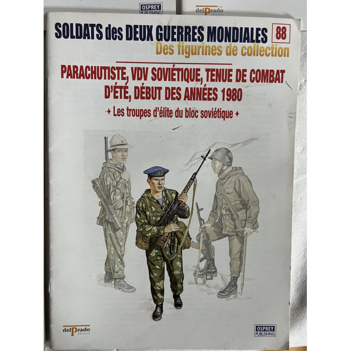 Lot de 8 revues Soldats des deux guerres Mondiales (No 81 à 90 manque 82 et 89)