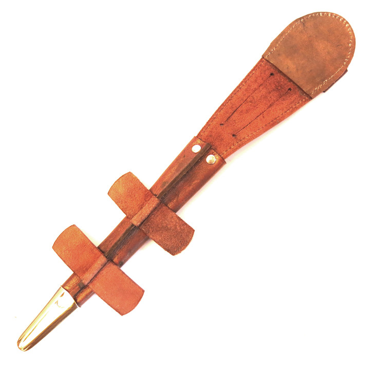 Fourreau cuir de dague Fairbairn Anglaise couleur marron 
