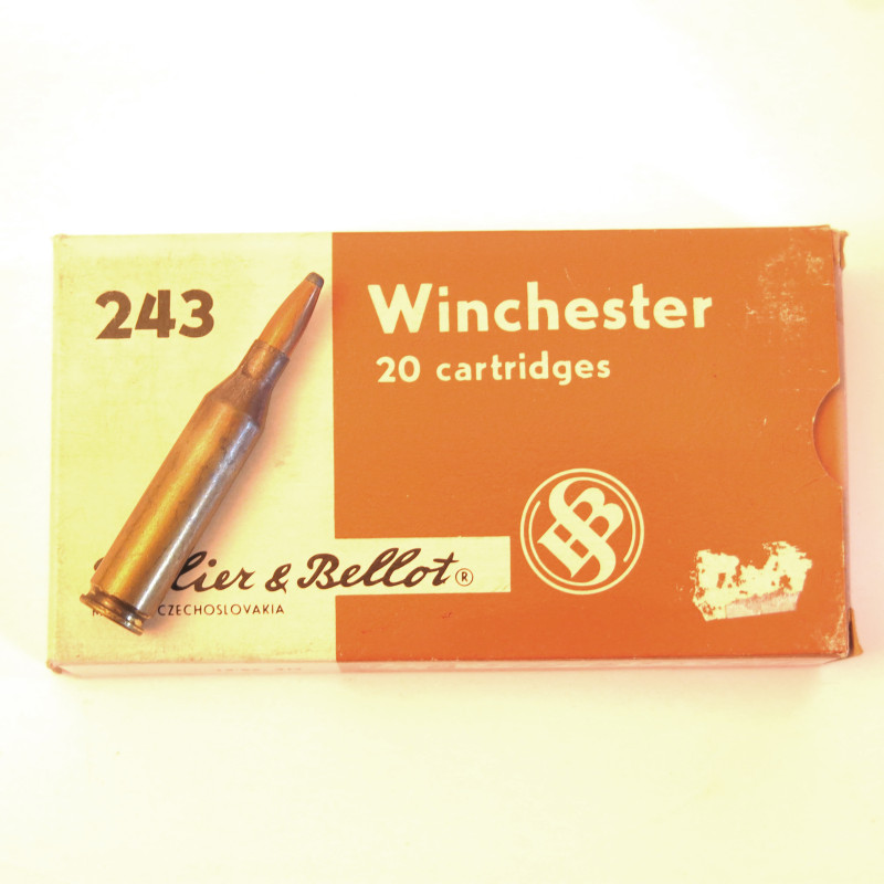 243 Winchester boite de 20 cartouches Sellier Bellot  semi blindée 