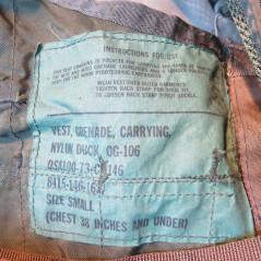 Gilet M79 lance grenade 1973 ref vn 214