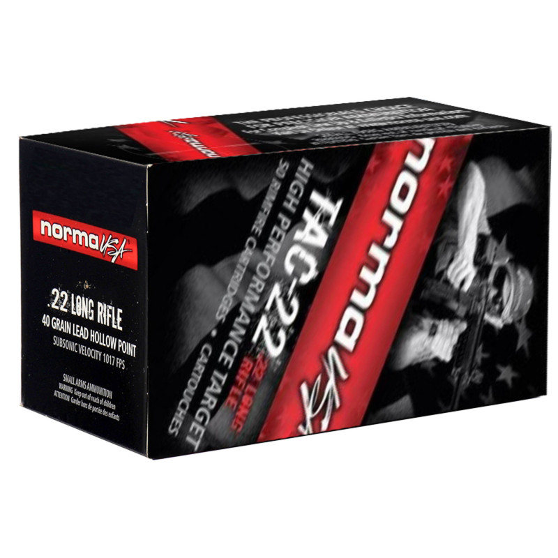 Boite de 50 cartouches 22 LR Norma Subsoniques