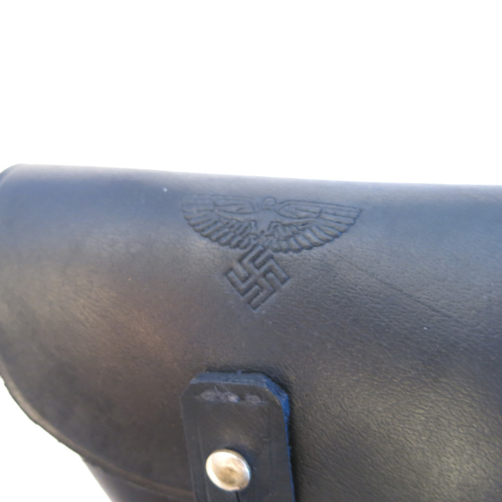 Etui cuir noir Walther PPK avec grand aigle 