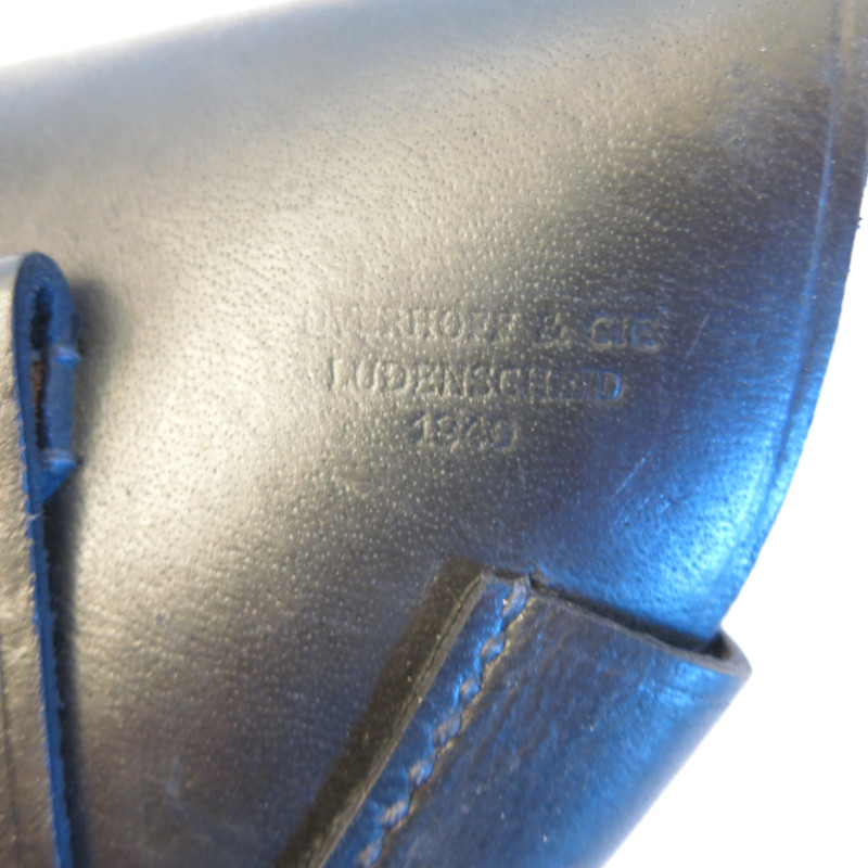 Etui cuir noir Walther PPK avec grand aigle 