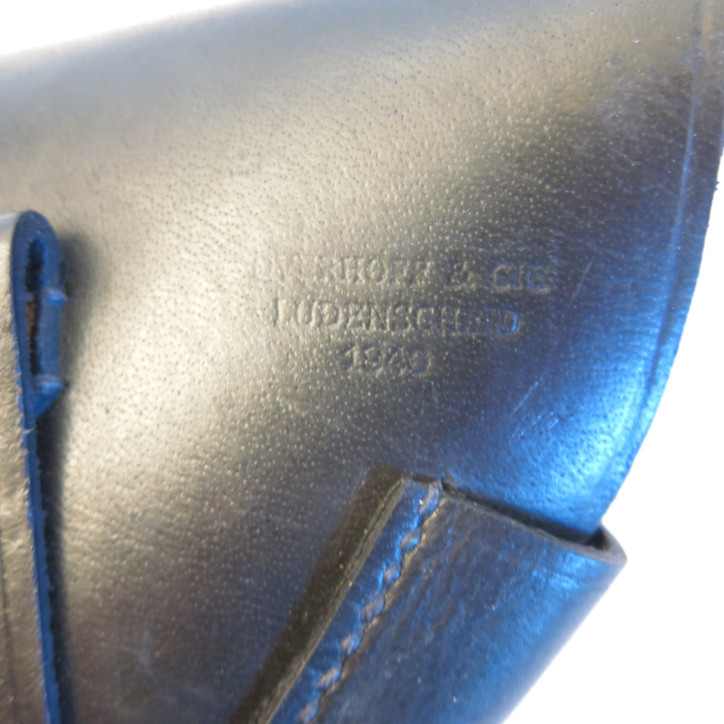 Etui cuir noir Walther PPK avec grand aigle 