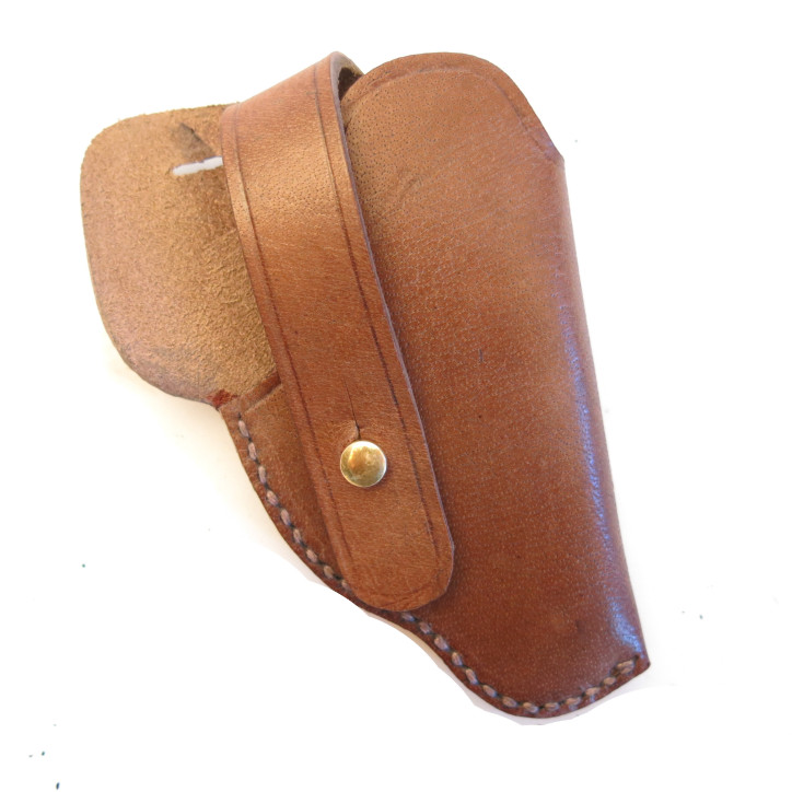 Etui cuir pistolet 6.35 de poche Le Français ref bab 08/22