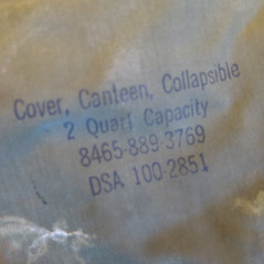 Canteen  2 quart US 1967 Vietnam avec sa housse   ref u 188