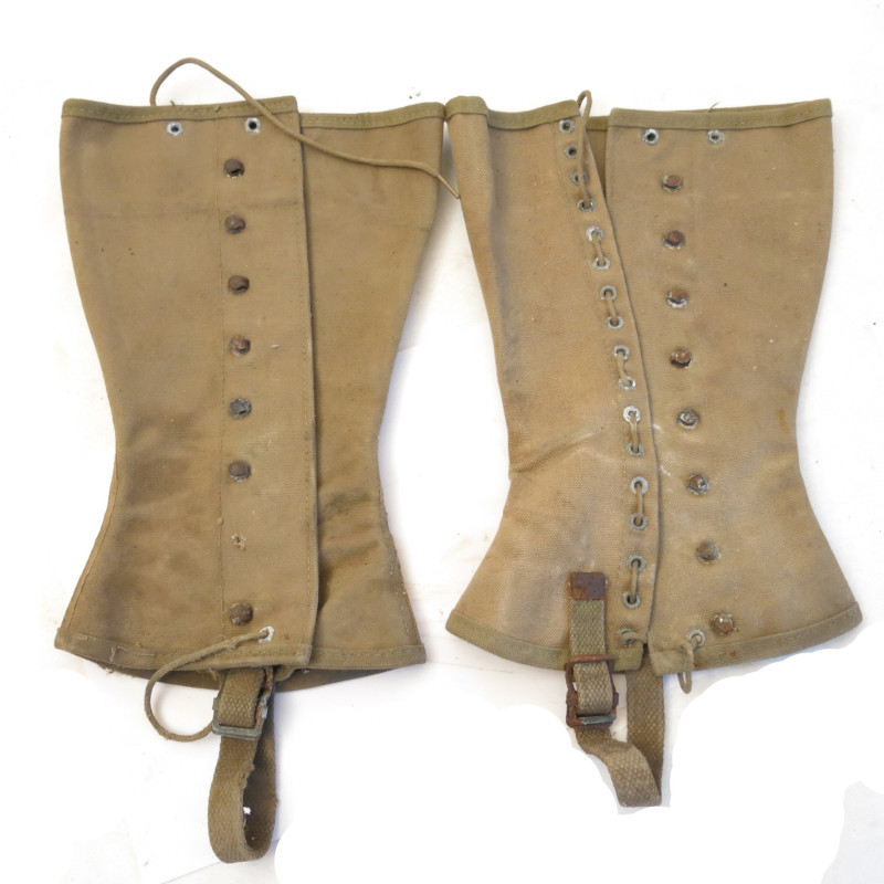 Paire de guetres originales  US army 1942 ref gu55