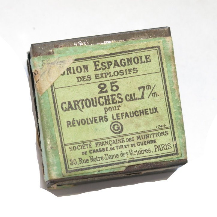 Cartouche 7 mm a broche