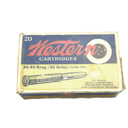 Cartouche 30-40 Krag Western 30 army