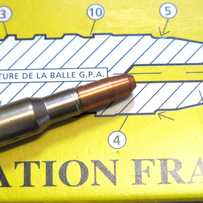 Cartouche 7 x 65 R GPA triple effet