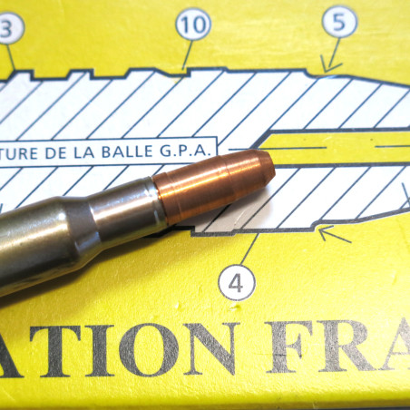 Cartouche 7 x 65 R GPA triple effet