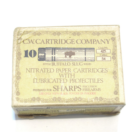 Boite de 10 etui calibre 54 SHARPS ref un 1