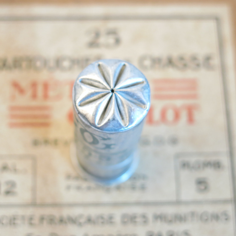 Cartouche calibre 12 Gevelot  etui aluminium feuillette 
