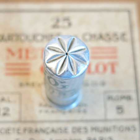 Cartouche calibre 12 Gevelot  etui aluminium feuillette 
