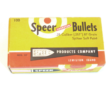 Boite de 100 ogives calibre 6.35 Speer