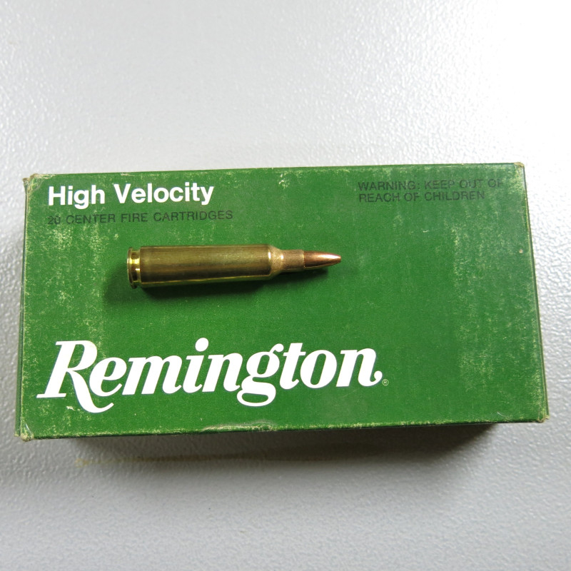 Boite de 20 cartouches 22-250  Remington  soft point 