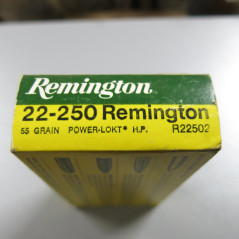 Boite de 20 cartouches 22-250  Remington  soft point 