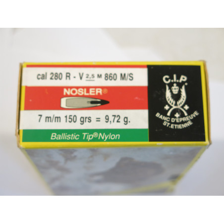 Boite de 16 cartouches 280 Rem Sologne ballistic top nylon