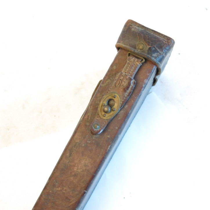 Etui cuir de periscope de tranchée Francais 1940 ref pe 66