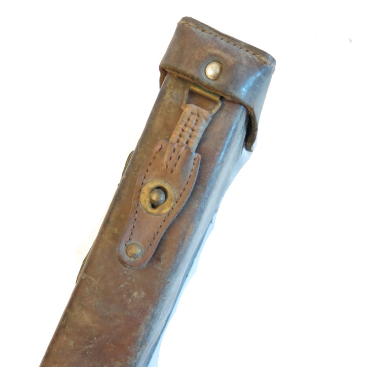 Etui cuir de periscope de tranchée Francais 1940 ref pe 99