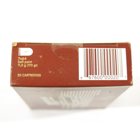Boite de 20 cartouches 7 x 64 PMP 170 gr