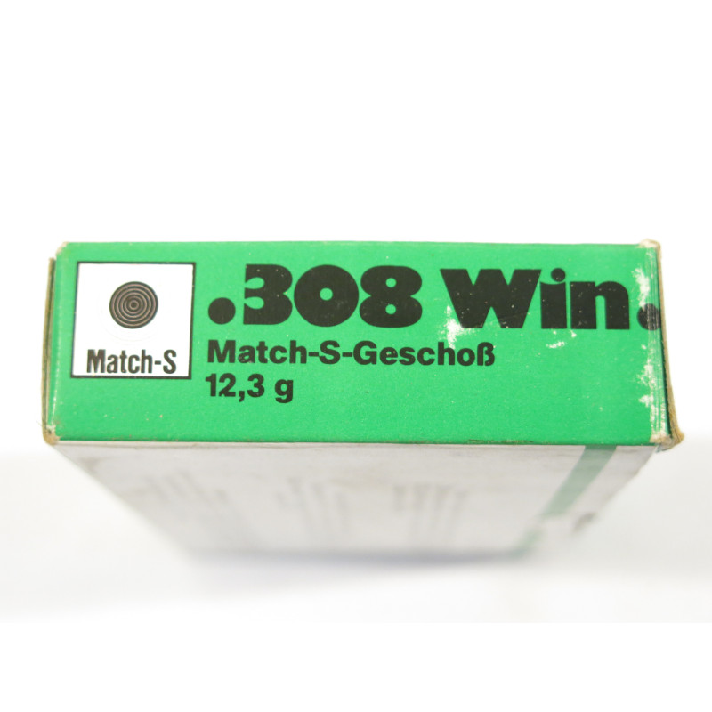 Boite de 20 cartouches RWS 7.62 x 51- 308  12.3 g 