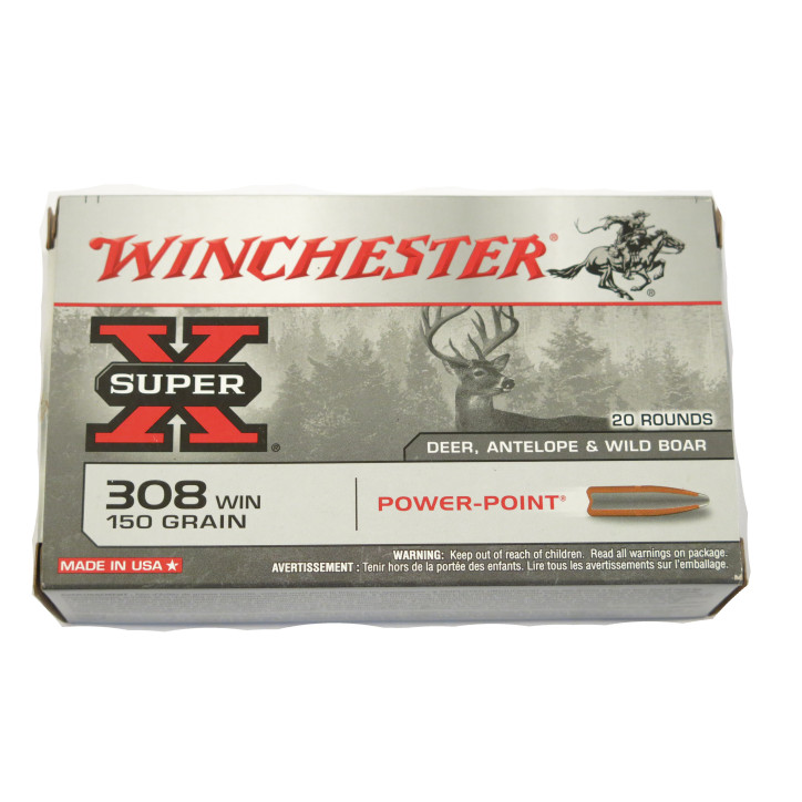 Boite de 20 cartouches Winchester 7.62 x 51- 308  150 grs 