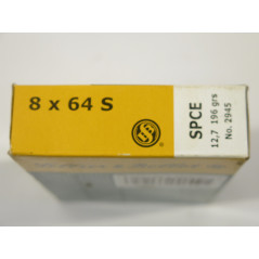 Boite de 20 cartouches 8 x 64 S Sellier Bellot  196 grs