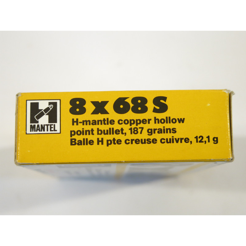 Boite de 10 cartouches 8 x 68 S RWS  187gr