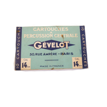Boite de10 cartouches calibre 14 Gevelot ref 2