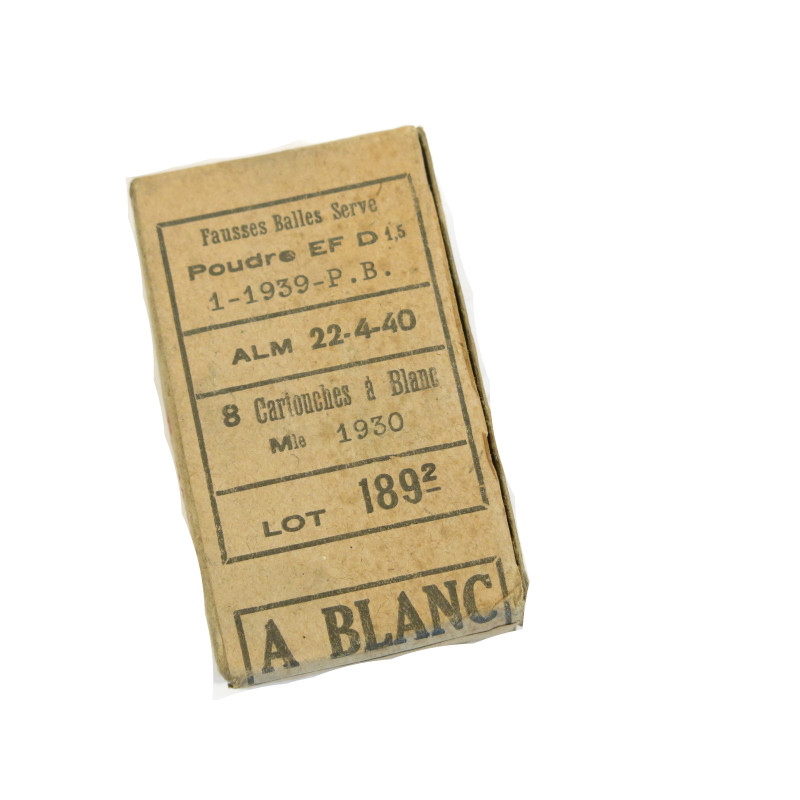 Boite pleine cartouches 7.5 mas balle bois 1940