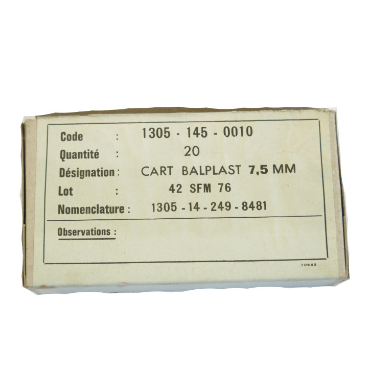 Boite pleine 7.5 Mas balle plast SFM rouge