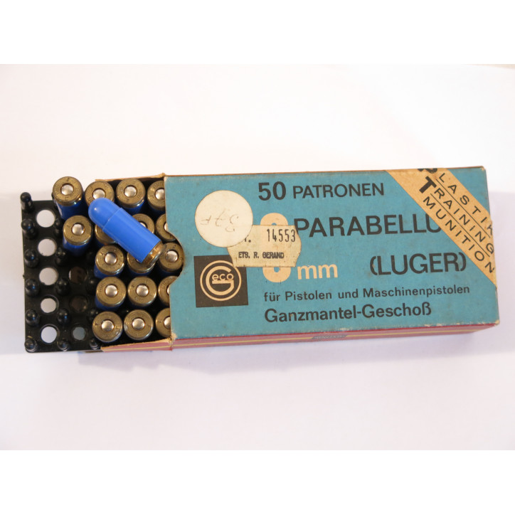 Cartouche 9 para   plastique bleue