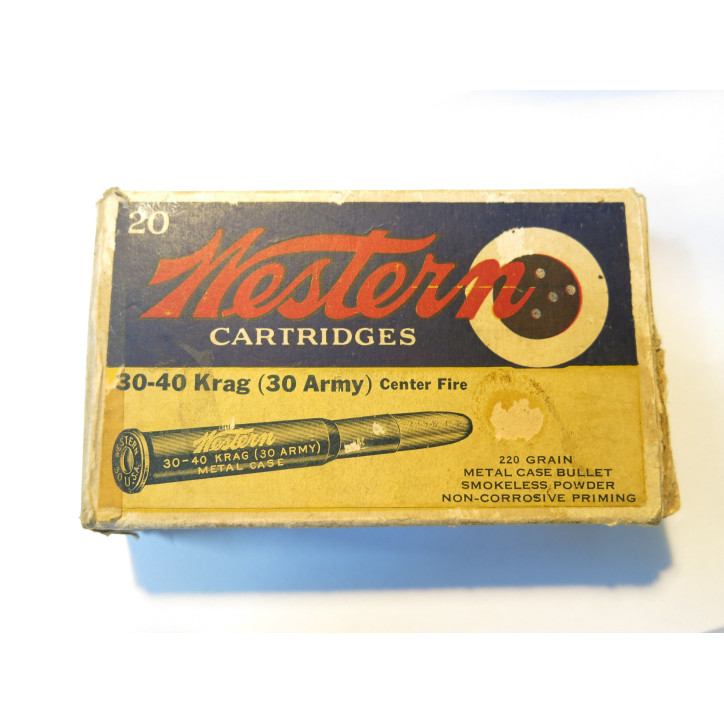 Boite vide ancienne 30-40 Krag   rem 23 b 49