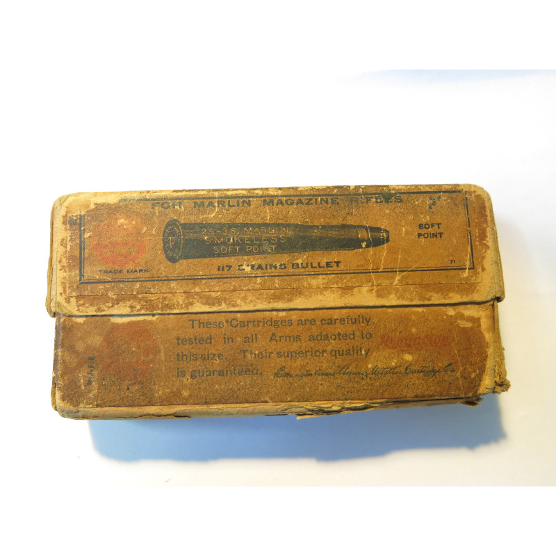 Boite vide ancienne 25-36 Marlin     rem 28  b 49