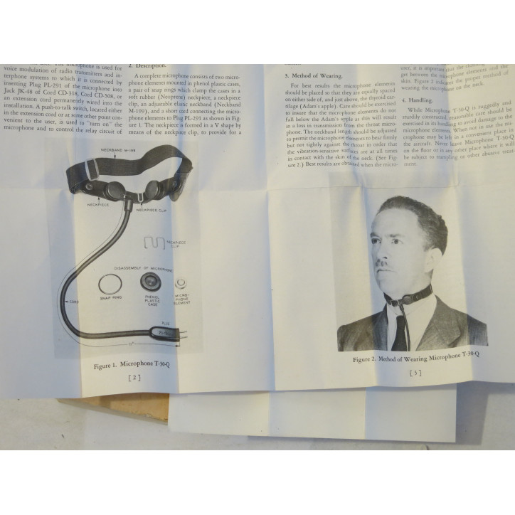 Microphone US T30 daté 1944 dans sa boite ref mi 47