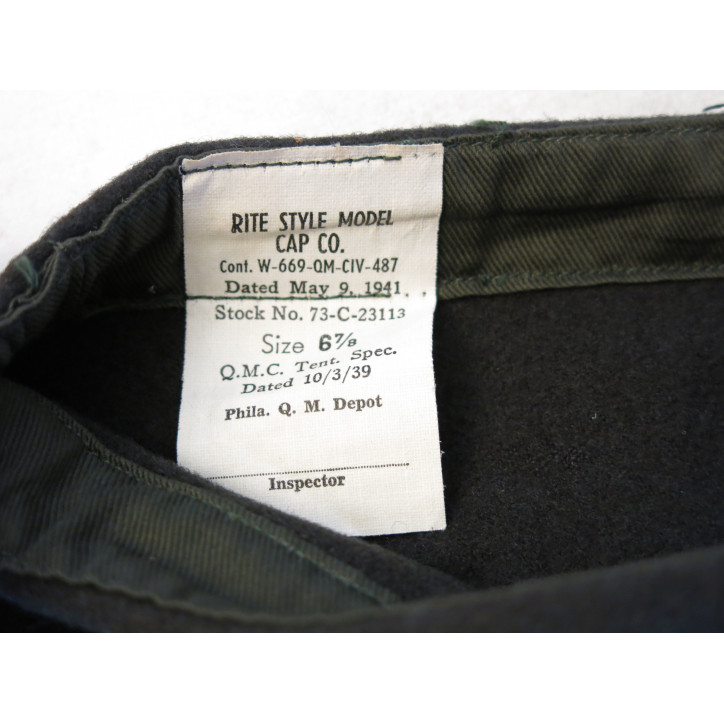 Calot US original  1941 taille 6 7/8 ref ca 488