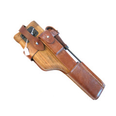 Etui crosse bois avec cuir pistolet C96 Mauser modèle 1912 -1916