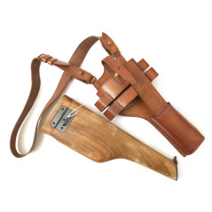 M712 C96 Schnellfeuer wooden carry case with leather