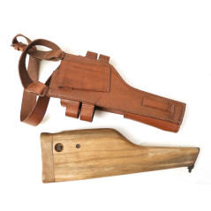 M712 C96 Schnellfeuer wooden carry case with leather