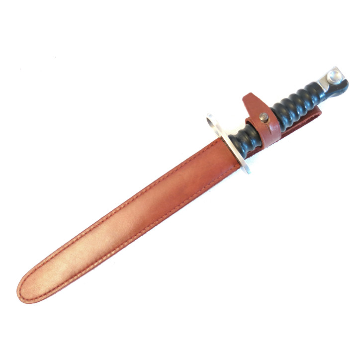 Baïonnette FSA SIG 57 avec fourreau cuir  